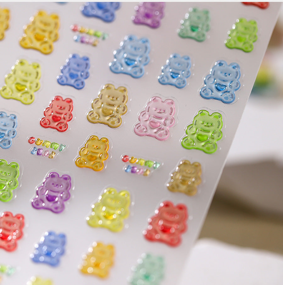 Hello Claws | Candy Bear Jelly Nail Deco Sticker