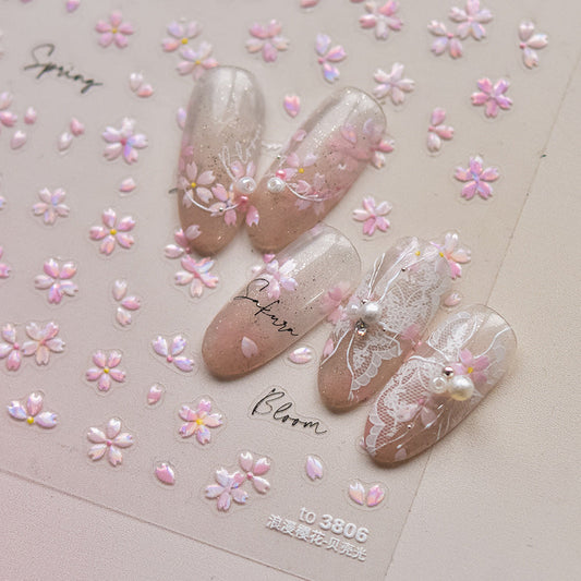 Hello Claws | Pink Cherry Blossom Nail Deco Sticker