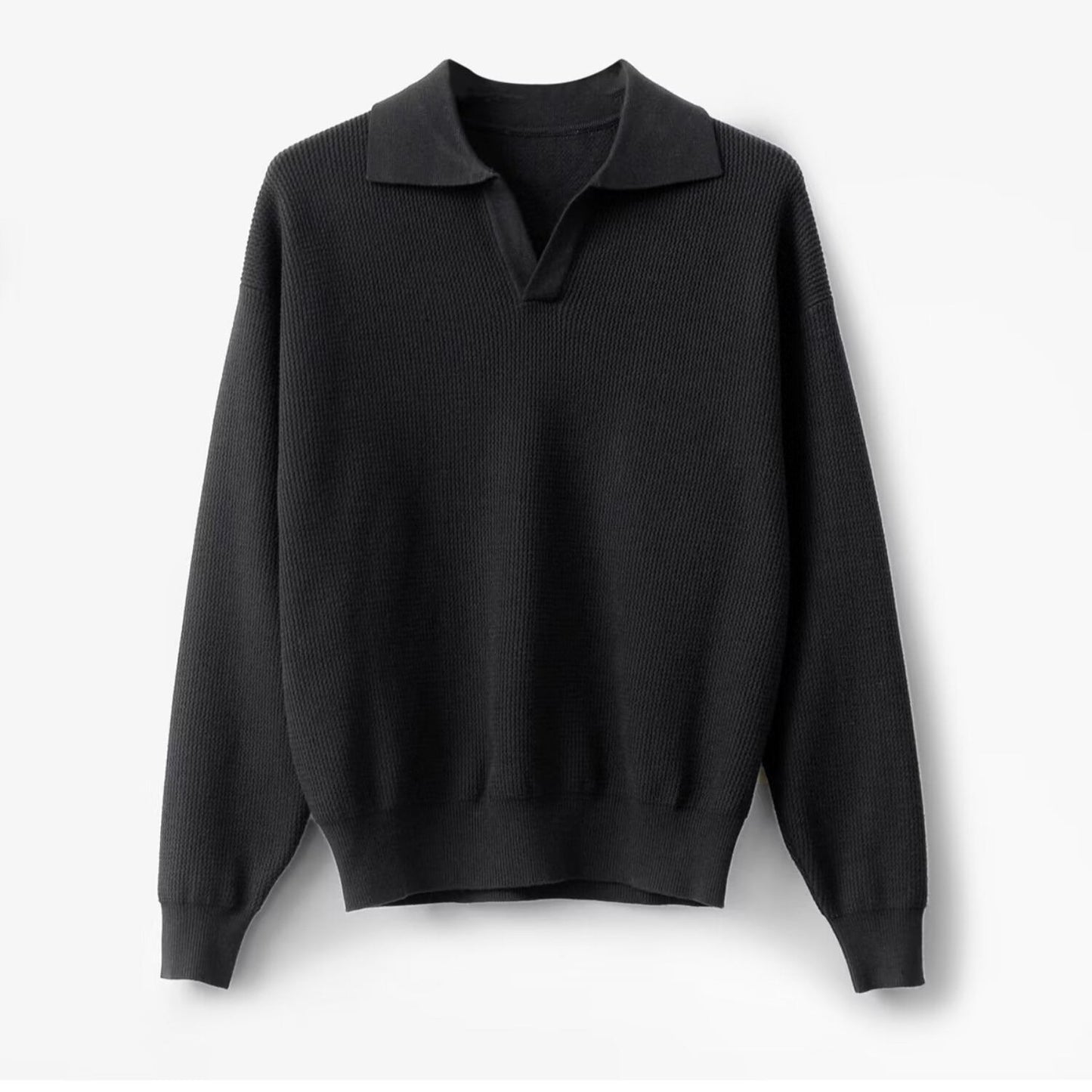 Men's Solid Color Loose Long Sleeves