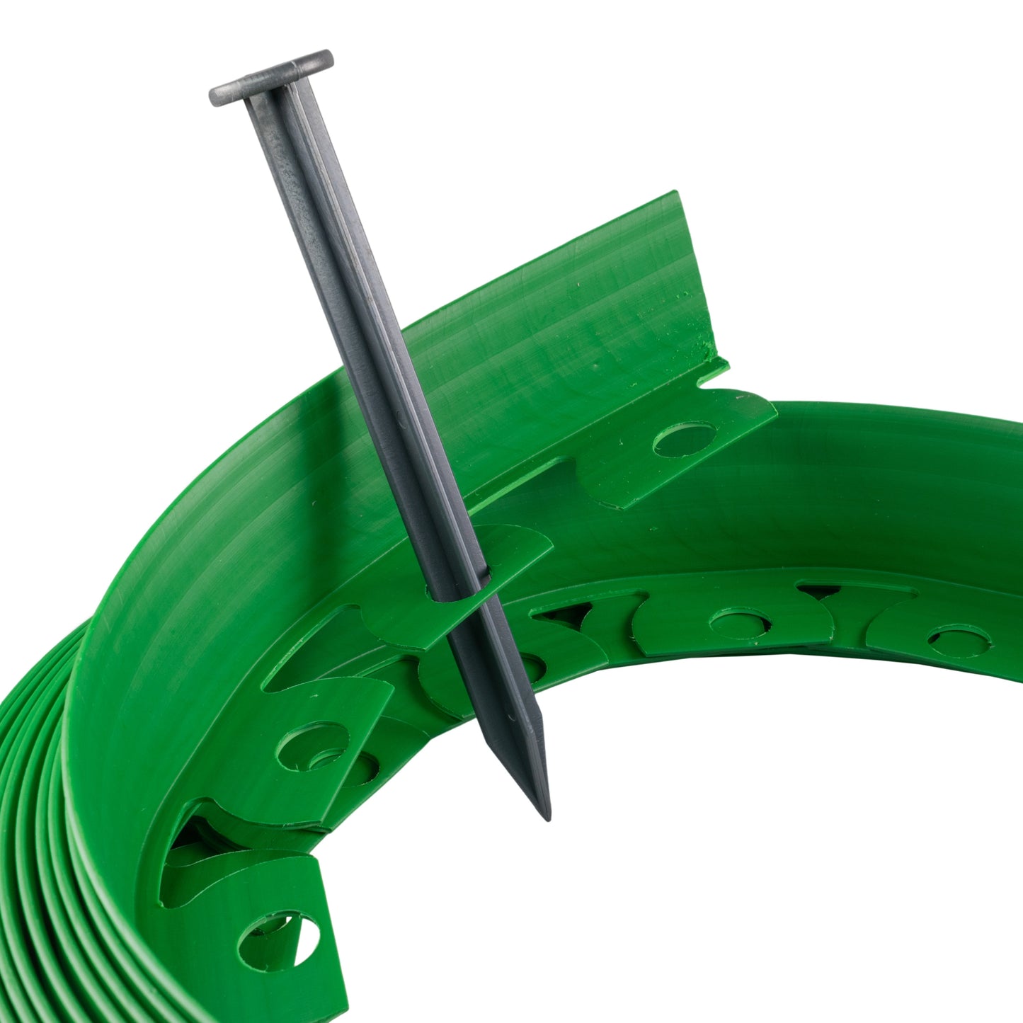 Lawn Border Set, Easy Border 40mm Green 10m with Pegs for Home and Garden Use