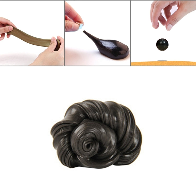 DIY Plasticine Slime Magnetic Rubber Mud Stress Reducer Anti-Anxiety Bouncing Putty Magic Clay Education Toy for Kids and Adults, Small Iron Box Size: 6x2.5cm
