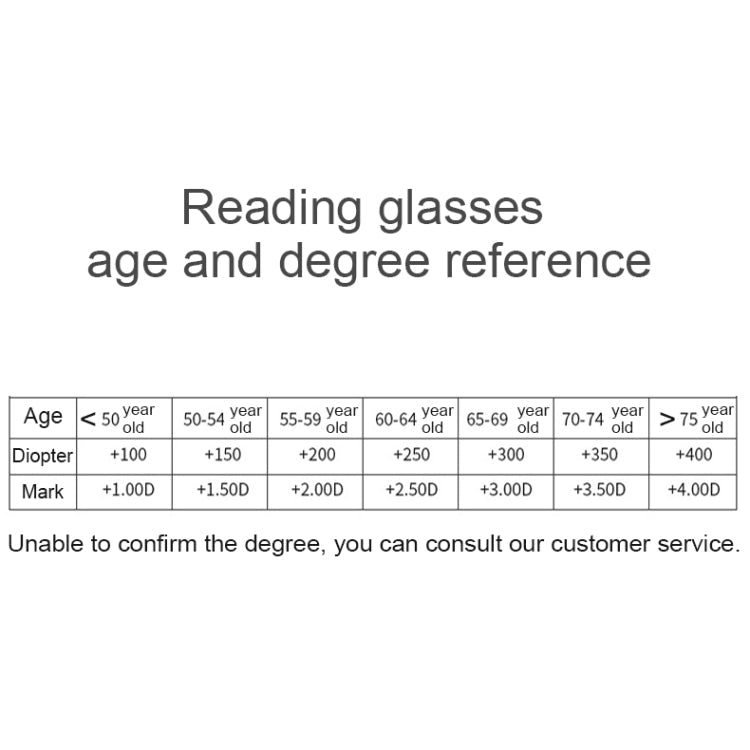 Rimless Anti Blue-ray Blue Film Lenses Presbyopic Glasses, +2.00D
