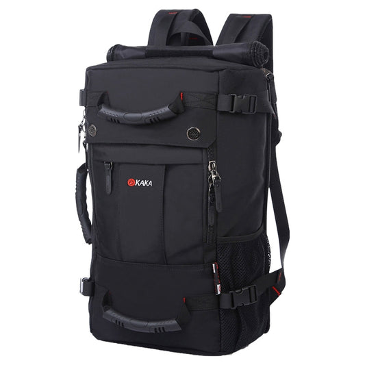 KAKA Large Capacity Backpack Men Travel Bag Leisure Student Waterproof Shoulders Bag with Lock, KAKA Shoulders Bag