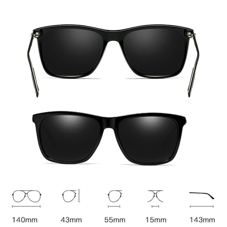 Men Retro Fashion Aluminum Magnesium Frame UV400 Polarized Sunglasses, Black Tarnish+ Pink, Black Silver+ Grey, Grey+ Silver, Demi Brown + Brown, Black Tarnish+ G15 Green, Black Tarnish+ Blue, Black Tarnish+ Grey