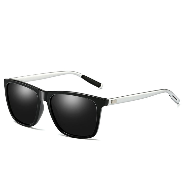 Men Retro Fashion Aluminum Magnesium Frame UV400 Polarized Sunglasses, Black Silver+ Grey, Grey+ Silver, Demi Brown + Brown, Black Tarnish+ G15 Green, Black Tarnish+ Blue, Black Tarnish+ Grey, Black Tarnish+ Pink