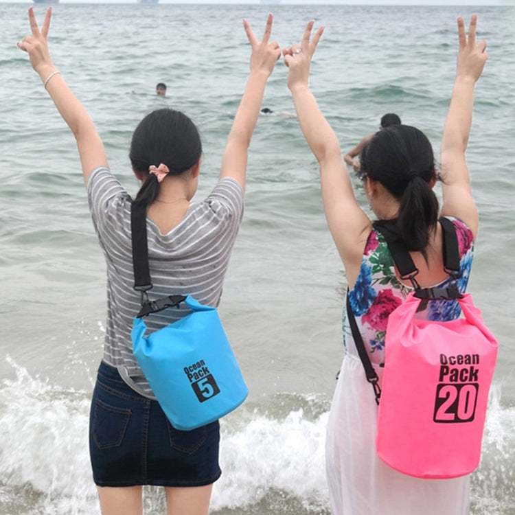 Outdoor Waterproof Bag Dry Sack PVC Barrel Bag, Capacity: 2L, Capacity: 2L (Dark Blue), Capacity: 2L (Orange), Capacity: 2L (Green), Capacity: 2L (Yellow)