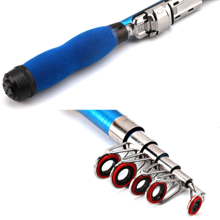 37cm Portable Telescopic Sea Fishing Rod Mini Fishing Pole, Extended Length : 2.3m, 2.3m