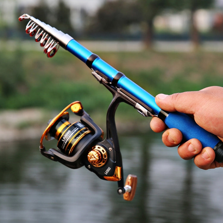 37cm Portable Telescopic Sea Fishing Rod Mini Fishing Pole, Extended Length : 2.3m, 2.3m
