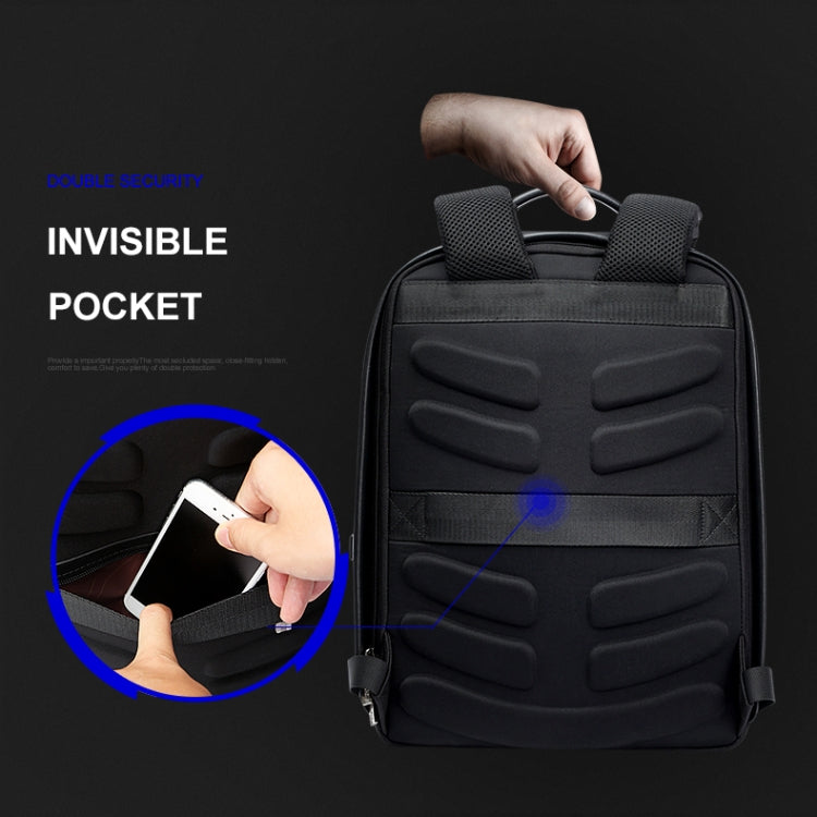 Bopai 751-006431 Business Waterproof Anti-theft Large Capacity Double Shoulder Bag,with USB Charging Port, Size: 27x16.5x40cm, 751-006431