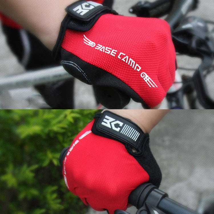 BaseCamp BC-204 Bicycle Half Finger Gloves Lycra Fabric Cycling Gloves, Size: M, Size: M