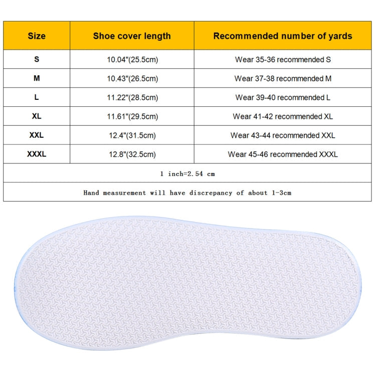 Fashion PVC Non-slip Waterproof Thick-soled Shoe Cover Size: S, Size: S