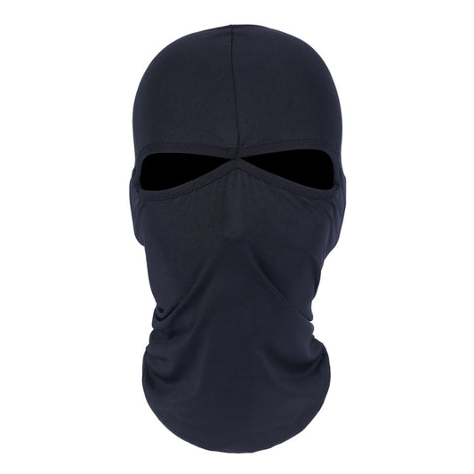 Balaclava Style Unisex Elastic Lycra Dual Holes Biking Head Mask, BT-09 Head Mask(Black)