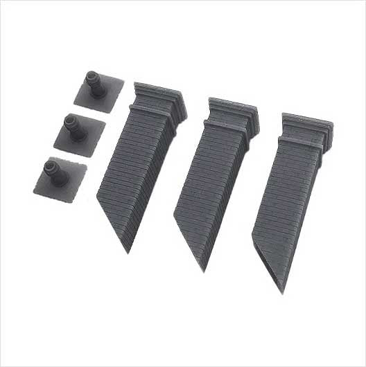 Ready to Paint Square Chimney Stack with Single Pot (3 pack)