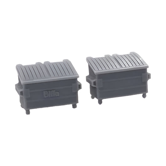 Ready to Paint 1100 Litre Four Wheel Bin (2 pack)