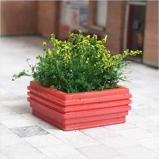 Ready to Paint Civic Flower Planter - Square (3 pack)