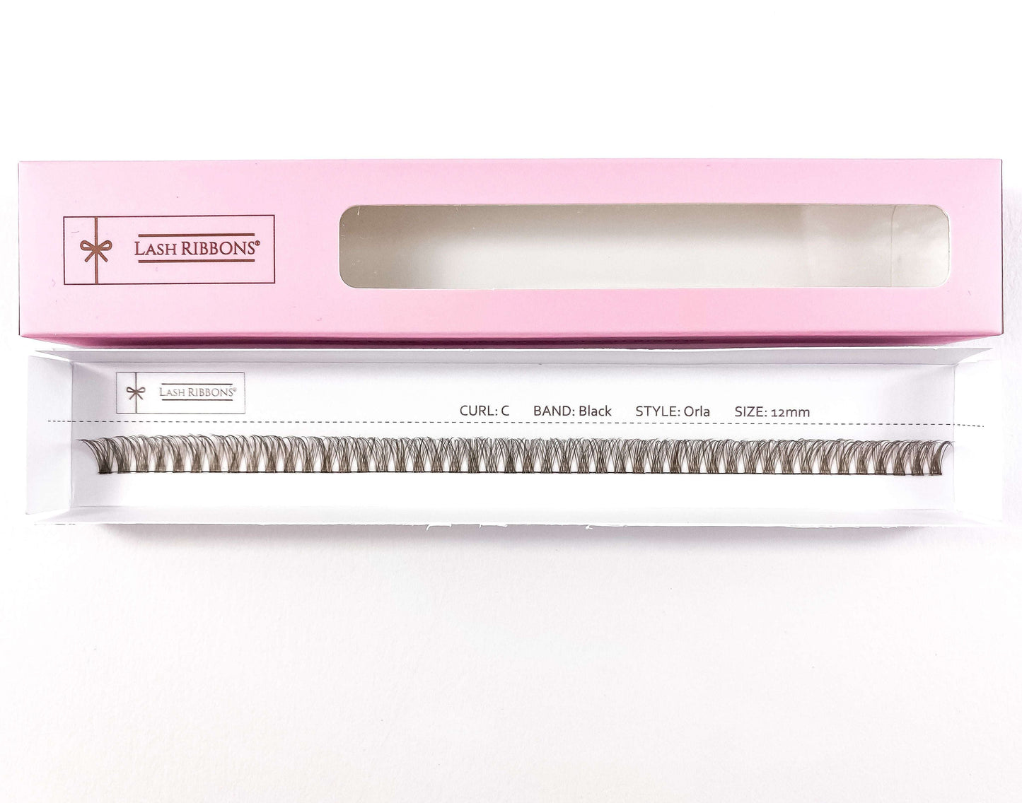 'C' Curl Brown Lash Ribbons® Starter Kit (With Clear Lash Bond)