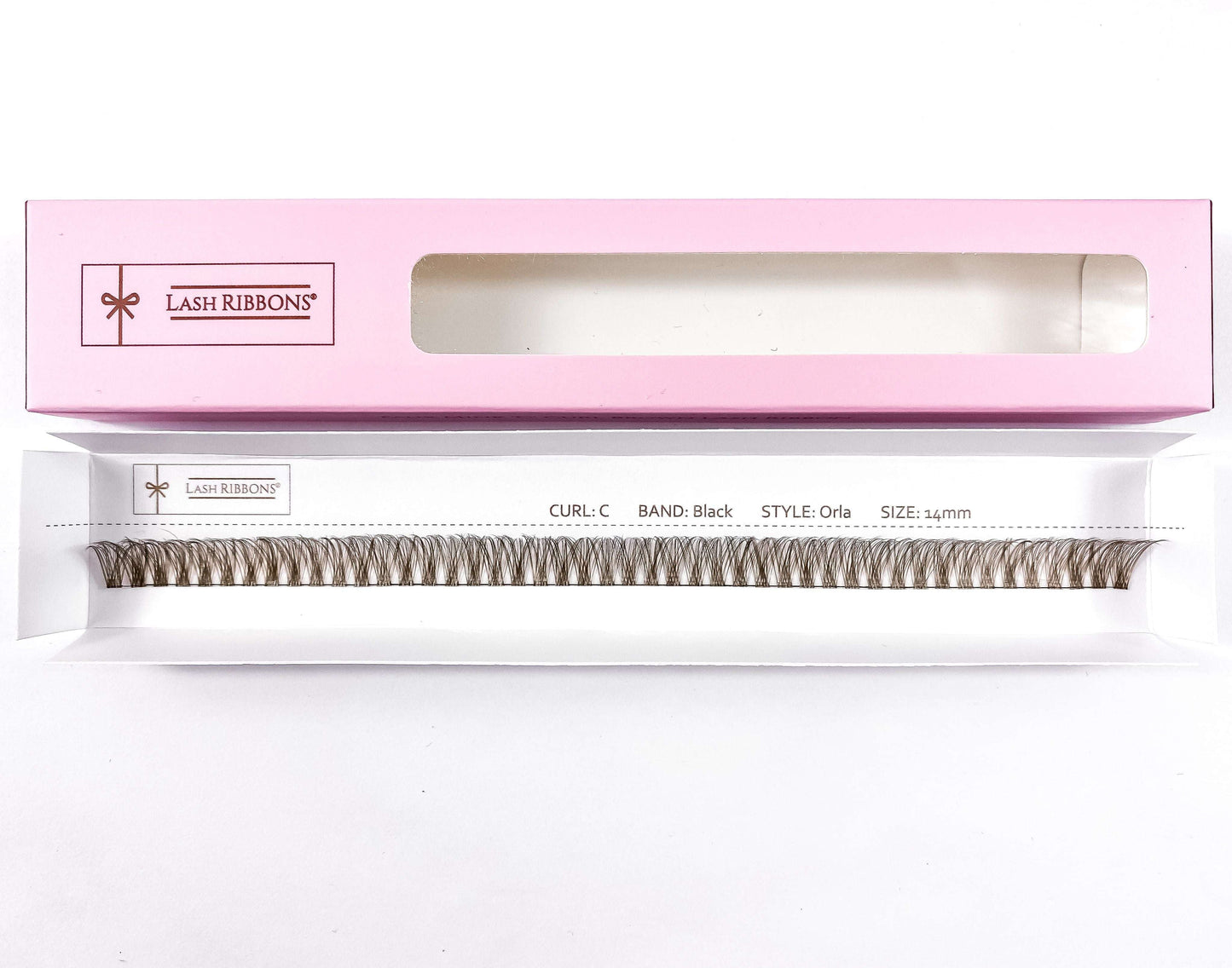 'C' Curl Brown Lash Ribbons® Starter Kit (With Clear Lash Bond)