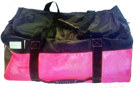 OMS Pink & Black Mesh Bag A19318012