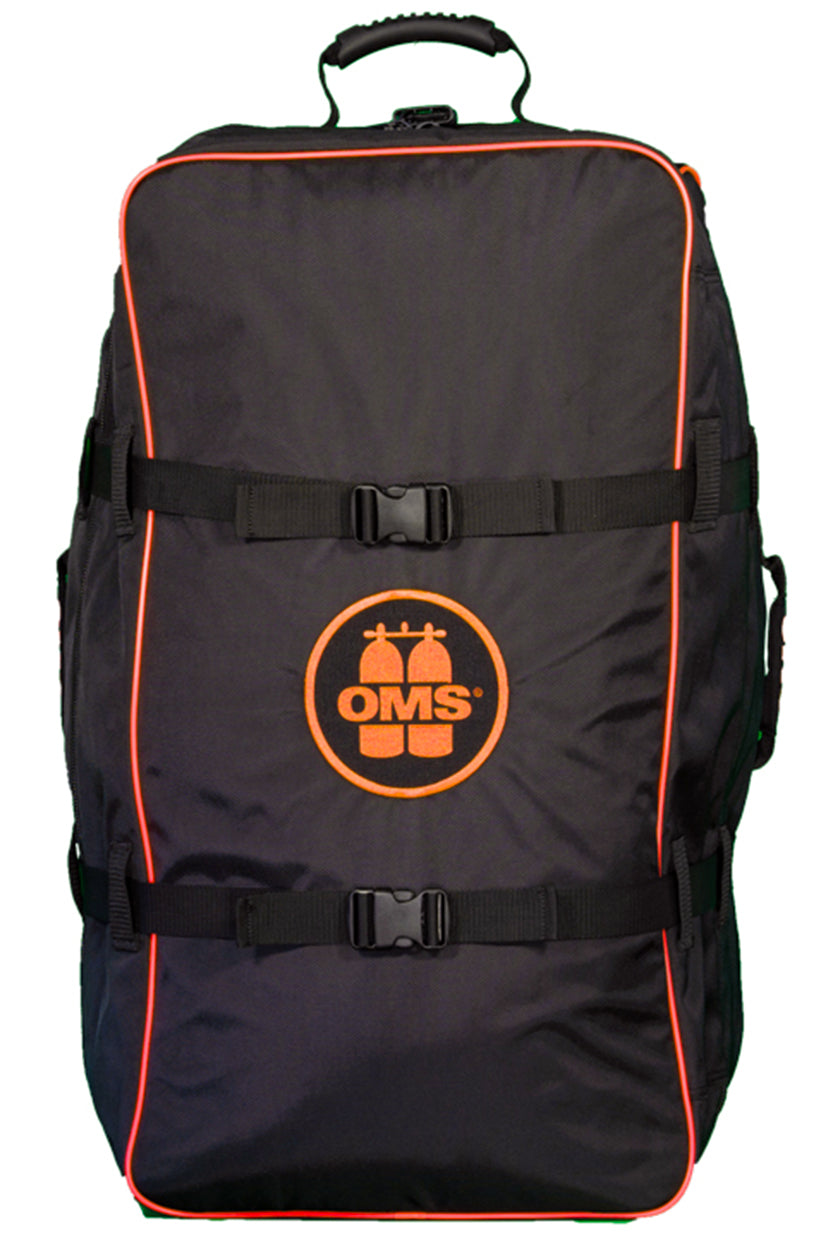 OMS Lava Orange & Black Roller Bag  A19318018