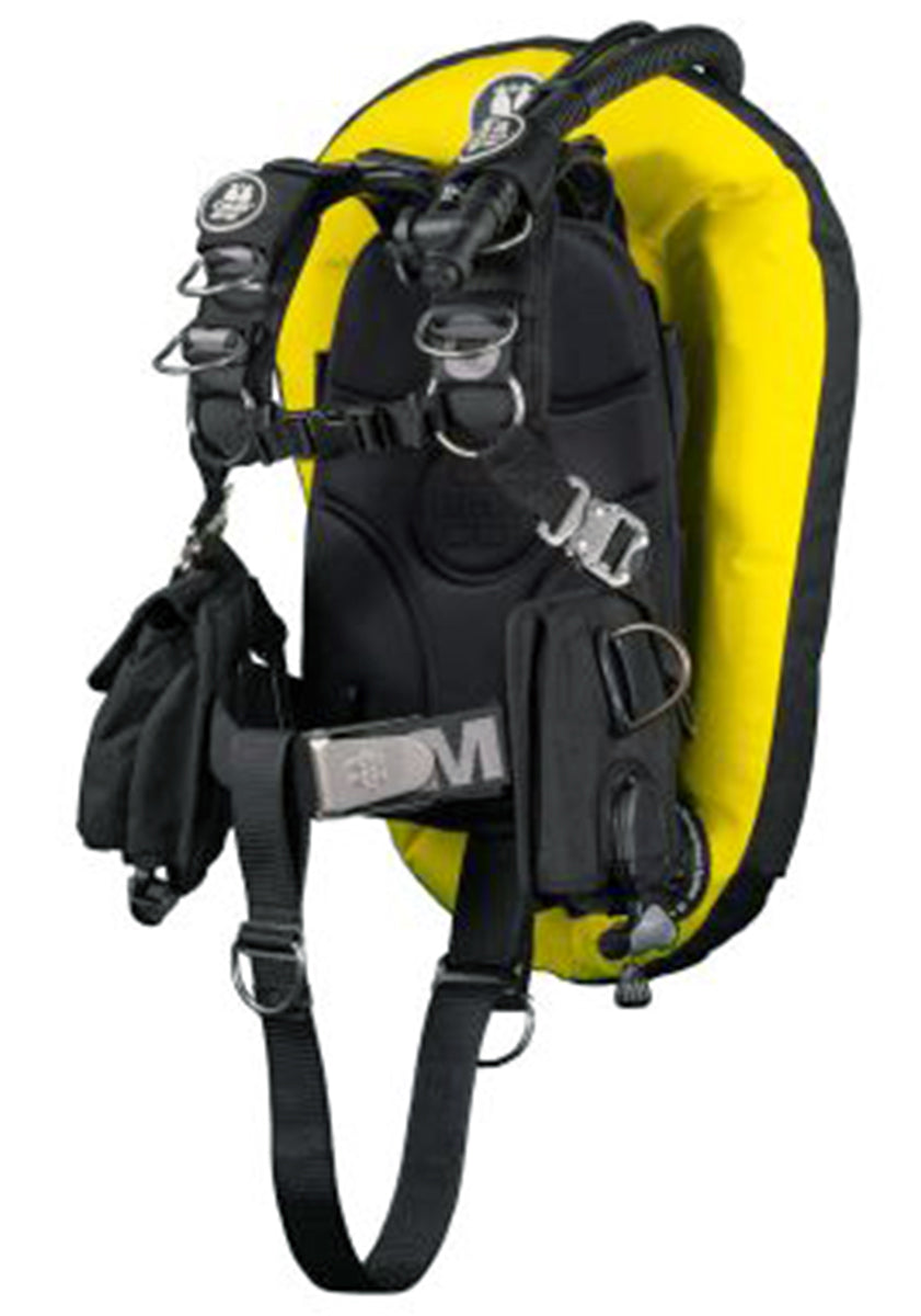 OMS Speed Yellow/Black 32Lb14.5Kg Aluminum Comfort Harness III Performance Mono Signature Single Tank BC System S11718034