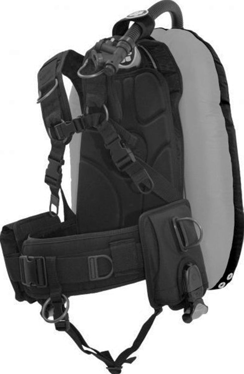 OMS Grey/Black 27Lb12.5Kg IQ Lite Cummerband Signature Harness Performance Mono Wing BC System Size ML S11518055