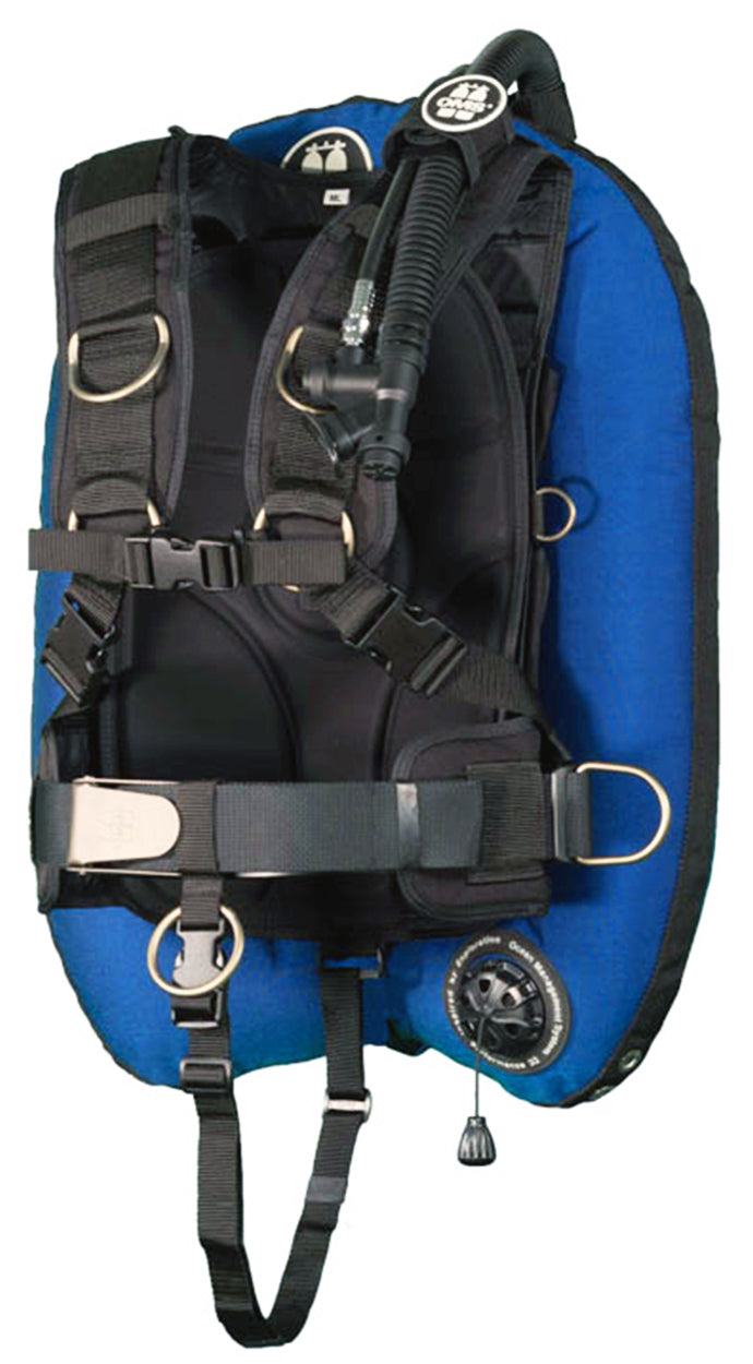 OMS Ocean Blue/Black 32Lb14.5Kg IQ Lite Harness Performance Mono Wing BC System Size ML S11518029