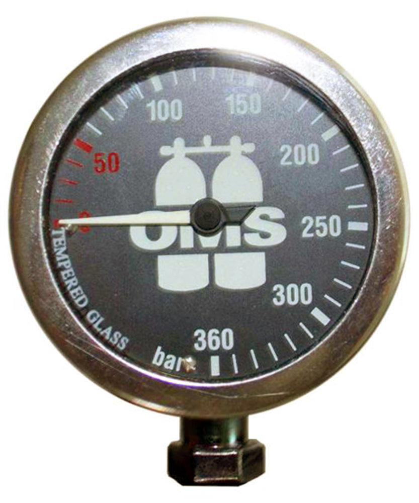 OMS 63mm Master Black Pressure Gauge Bar A14118013