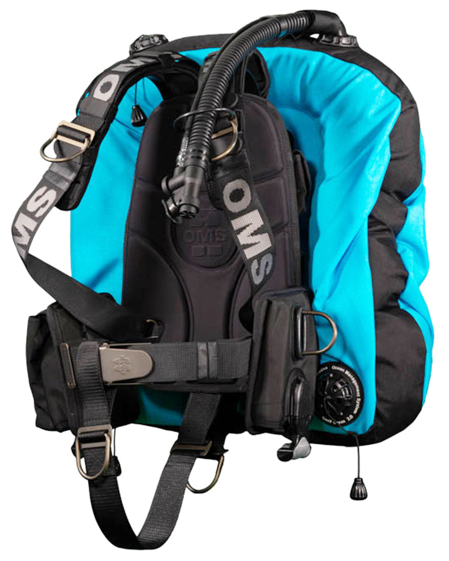 OMS Miami Blue/Black 45/60Lb20/27Kg Aluminum SmartStream Signature with Deep Ocean 2 Hybrid Wing S11818041