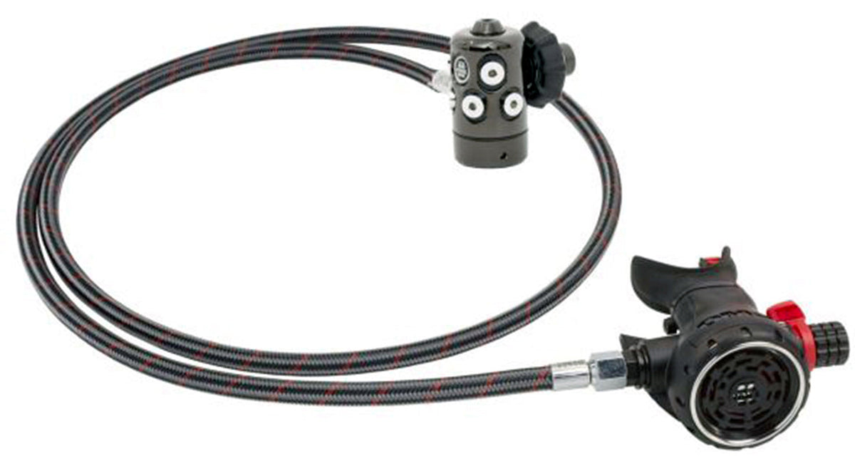 OMS PVD Black Airstream C Evoque Lite Regulator AClamp with 210cm Miflex Hose S13318020