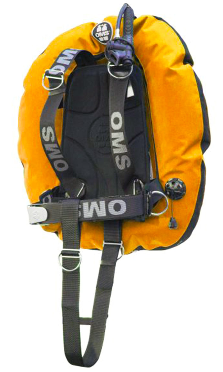 OMS Lava Blue/Black 45Lb20Kg Aluminum SmartStream Twin Tank BC System with Performance Double Wing S11718002
