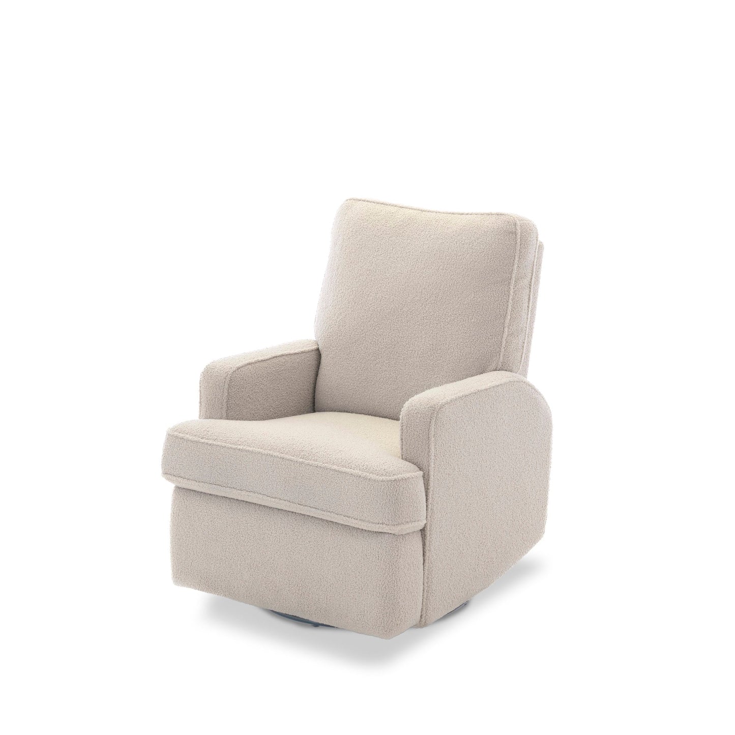 Madison Electric Swivel Glider Recliner Chair - Teddy Fabric Ivory