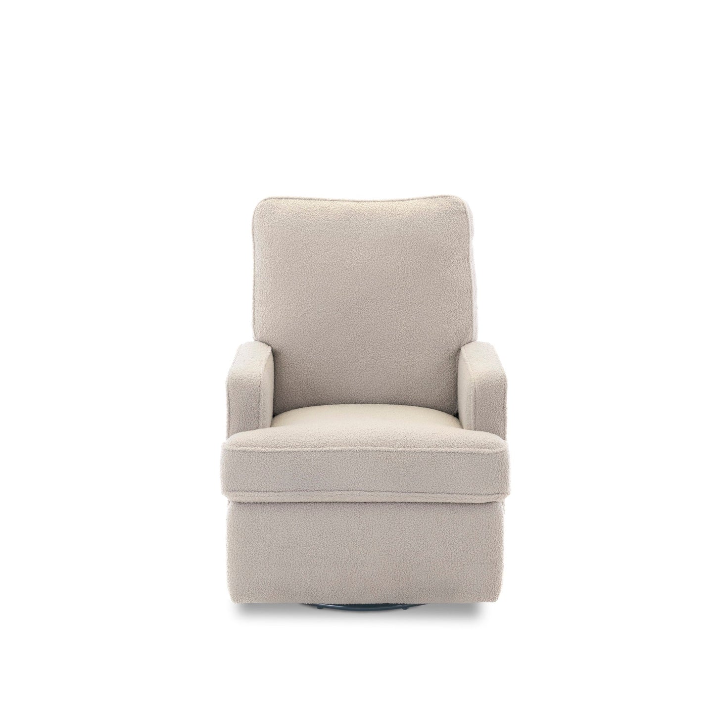Madison Electric Swivel Glider Recliner Chair - Teddy Fabric Ivory