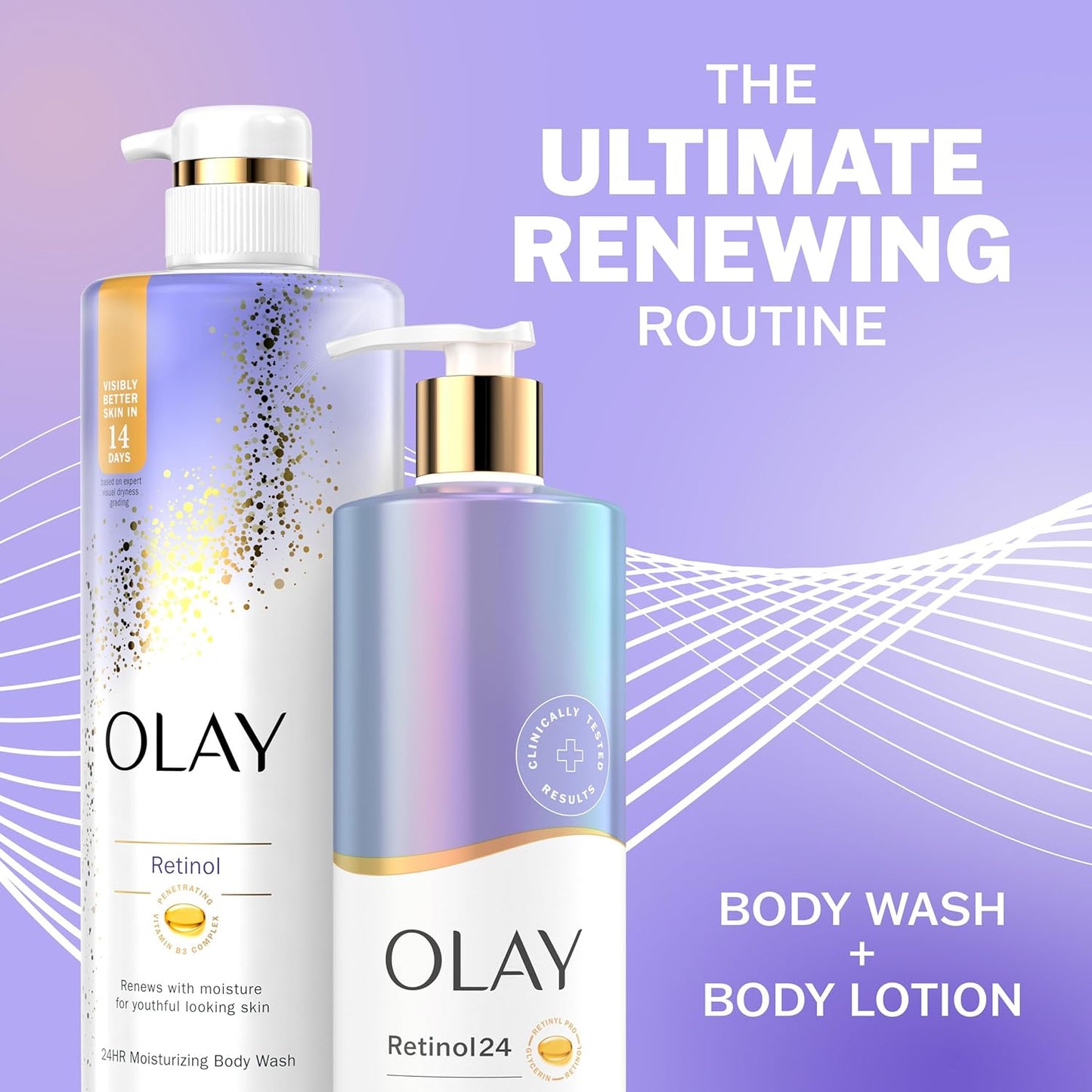 Olay Retinol 24 Smoothing Body Lotion with Vitamin B3 Complex
