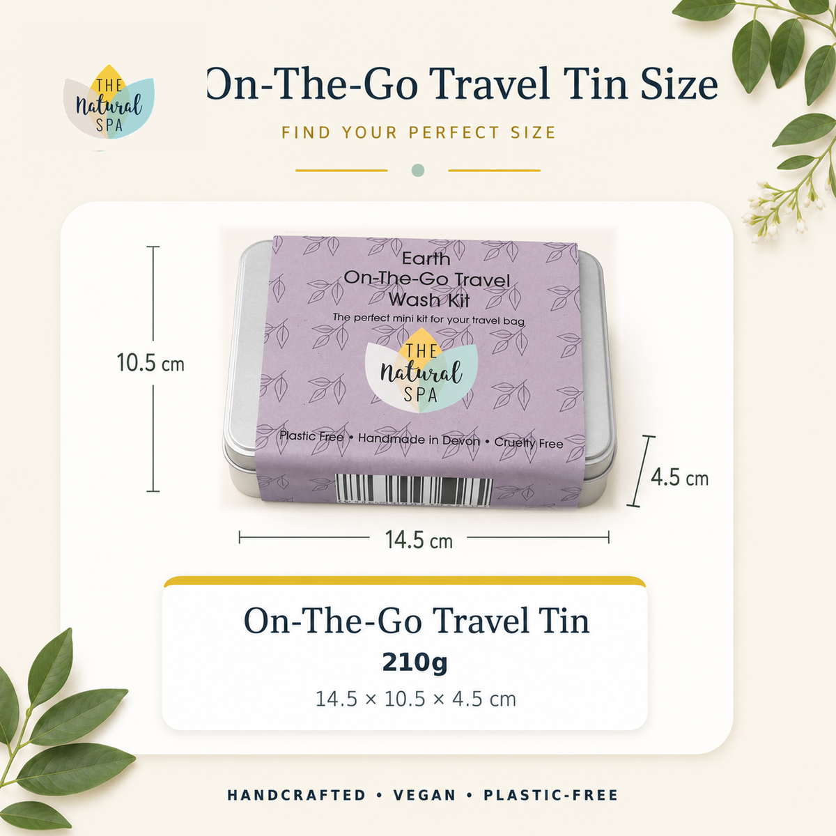 Fresh Mini Travel Wash Kit | Natural “On the Go” Shampoo, Conditioner & Soap Set | Vegan, Plastic-Free Hair Care | Perfect Travel Gift