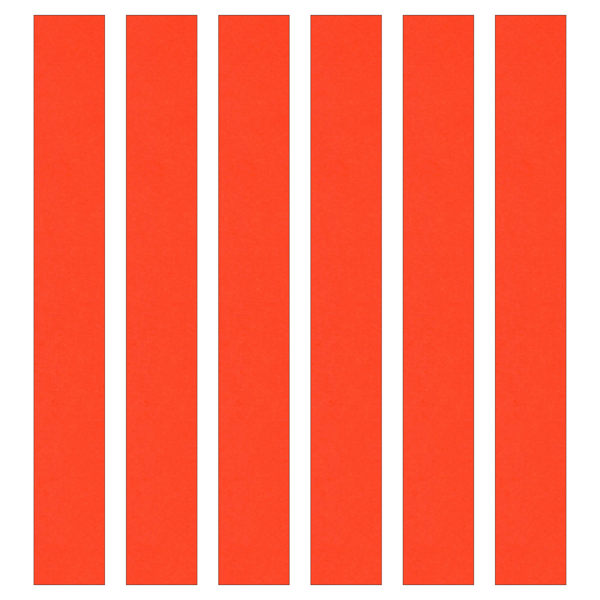 Orange Paper Chain Card Strips. 5 Meter / 16 Feet Long. Wedding Party Decor