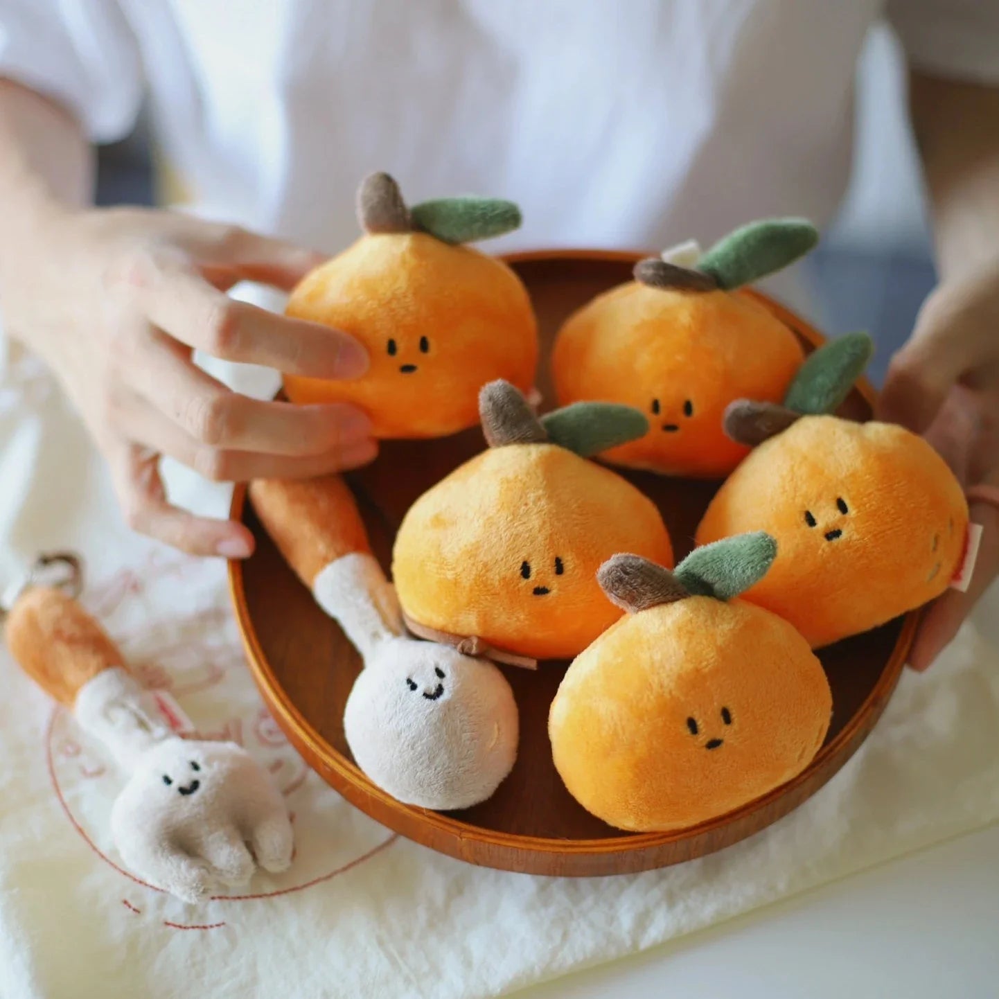 Daily White | Orange Bag Charm