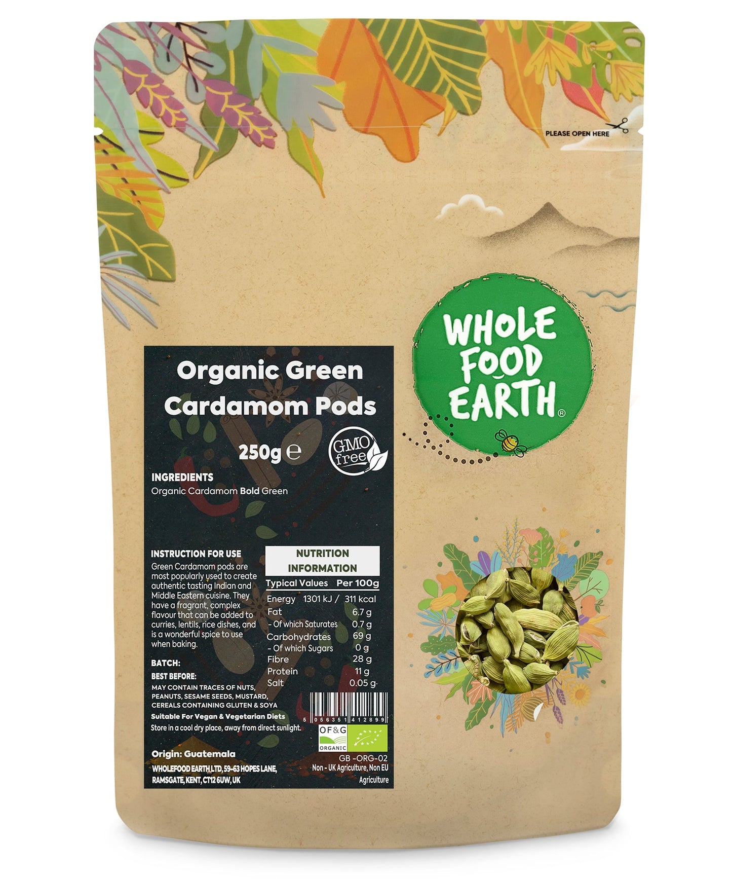 Organic Green Cardamom Pods