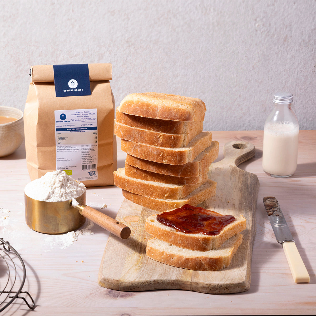 Organic Extra Strong White Bread Flour (Hard Wheat) - Serious Grains