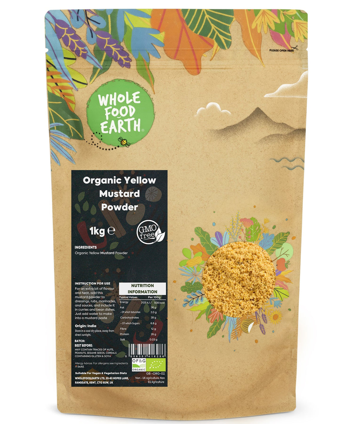 Organic Yellow Mustard Powder