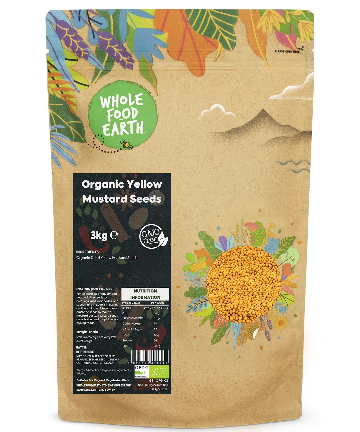 Organic Yellow Mustard Seeds