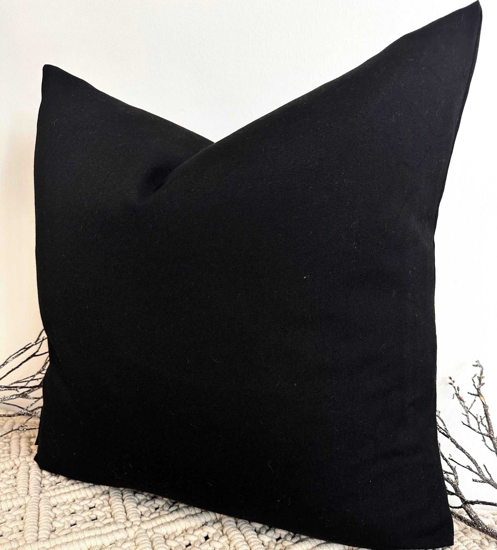 The Couture Cushion - The Outdoor Black - Style No. 62