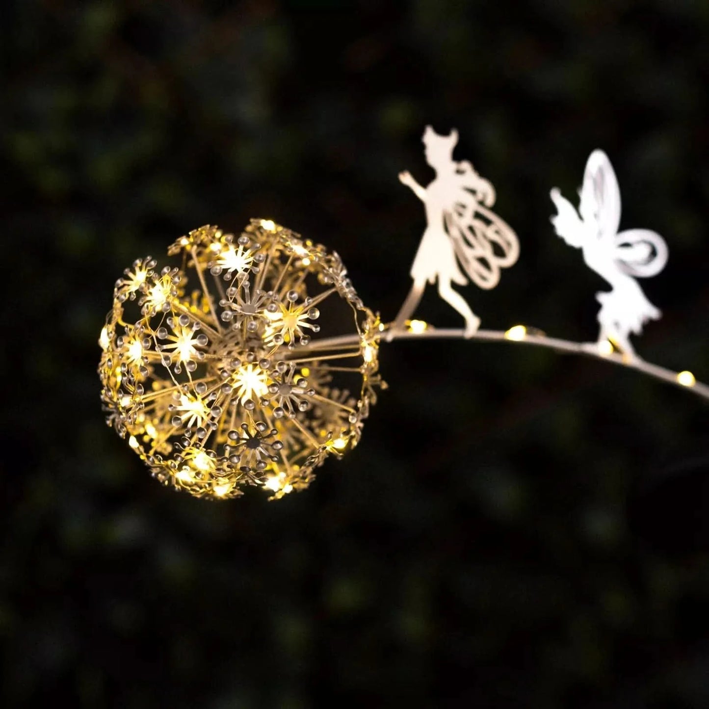 Solar Dandelion Fairy Stake Light Outdoor Garden Ornament