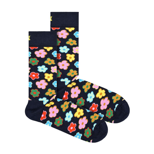 1 Pack Mens & Ladies Cotton Flower Design Socks