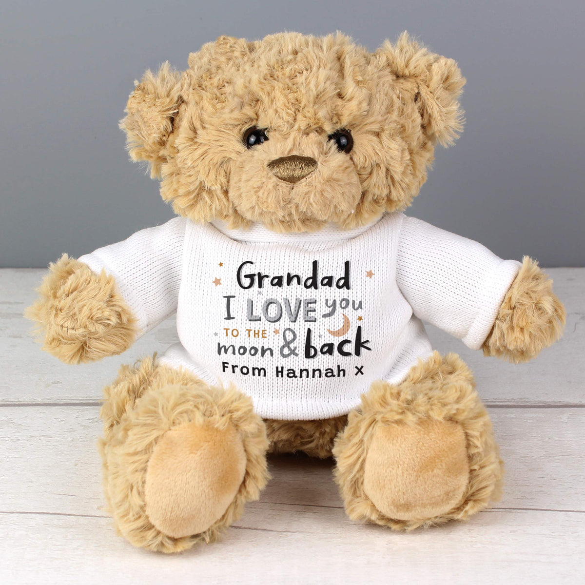 Personalised To The Moon And Back Teddy Bear
