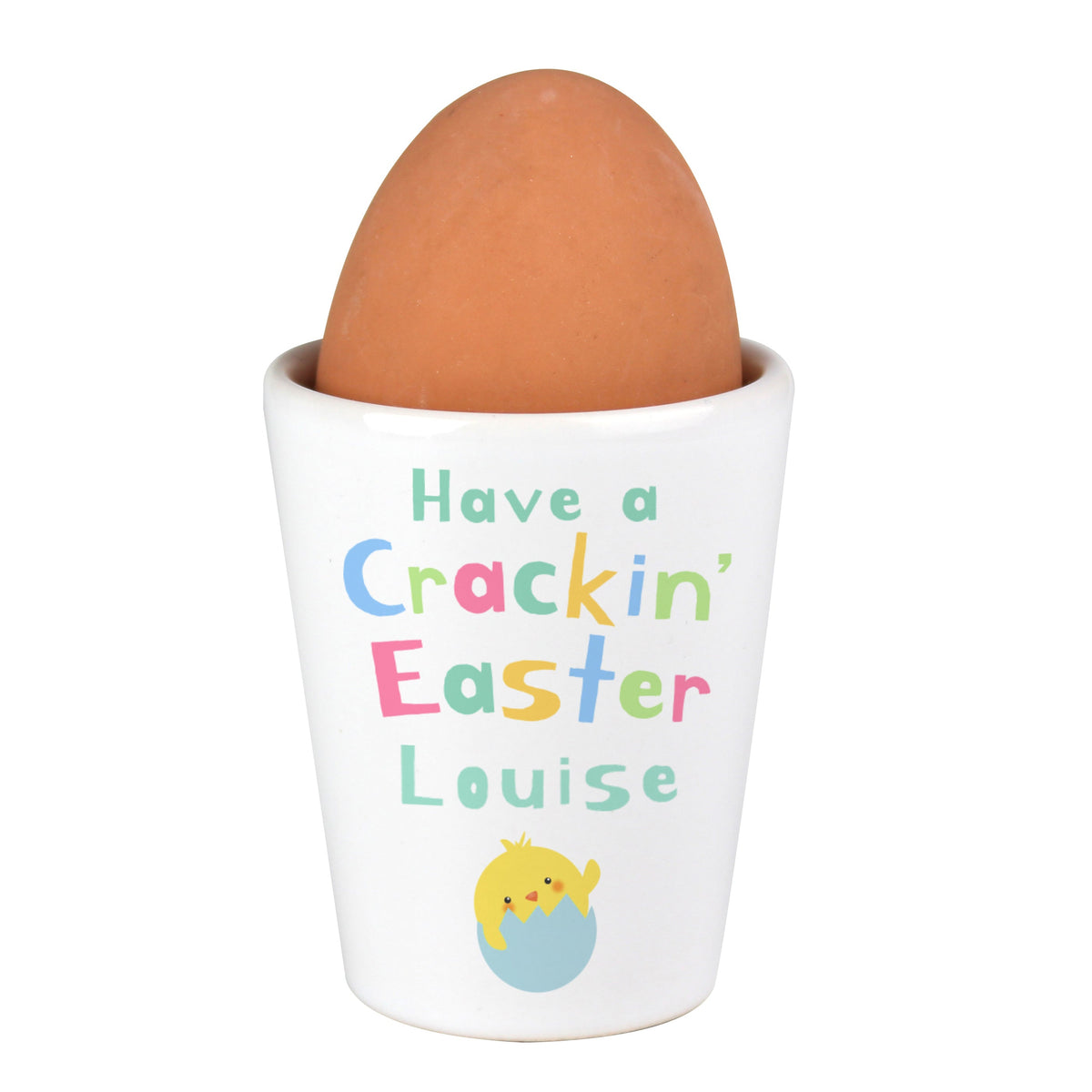 Personalised Have A Cracking Easter Egg Cup
