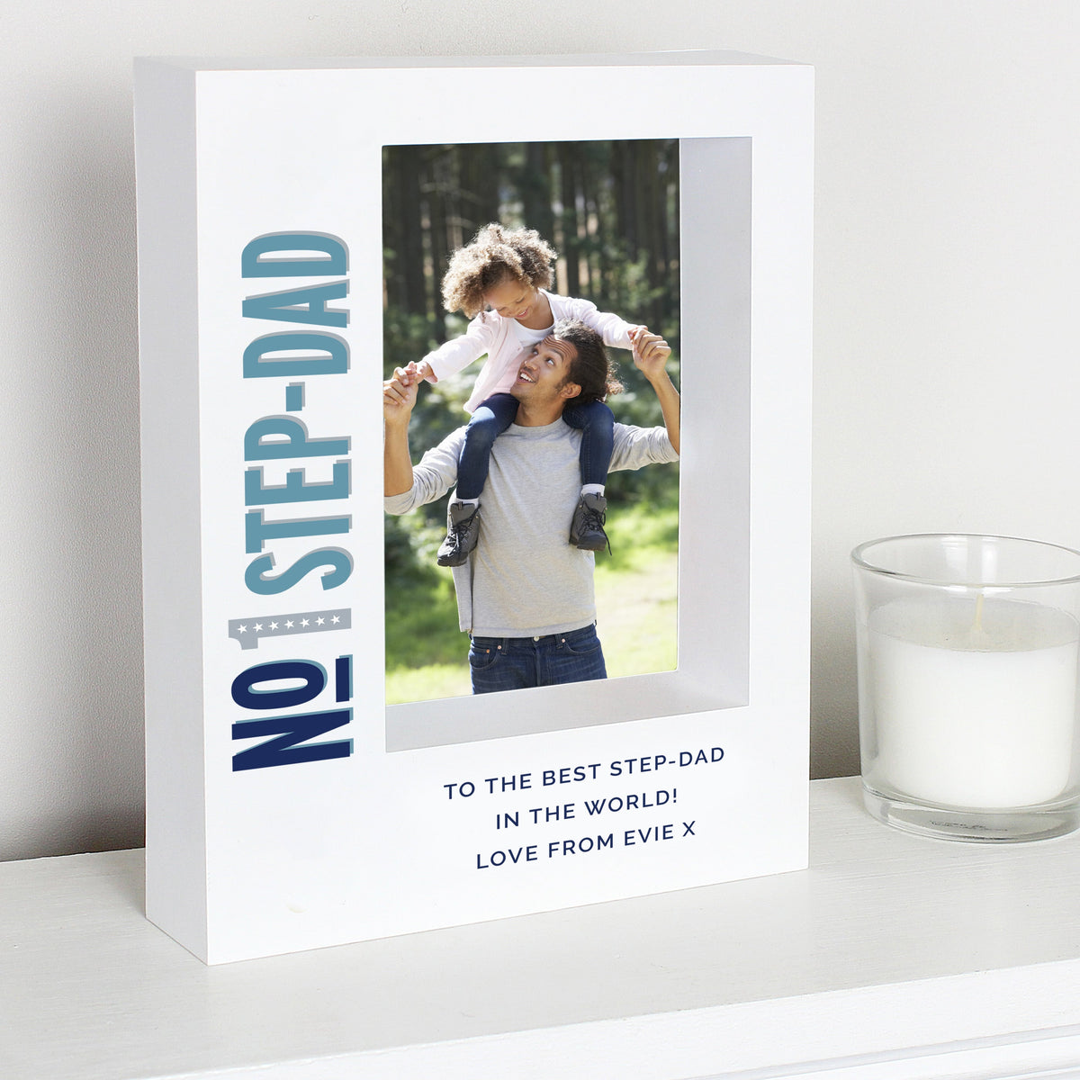 Personalised No.1 5x7 Inch Box Photo Frame