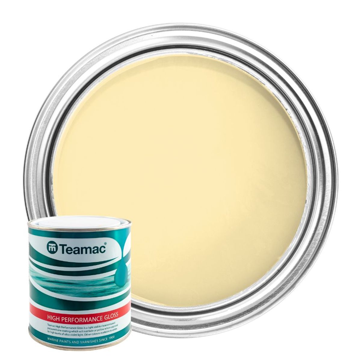 Teamac Marine Gloss Paint in Regency Cream  (1 Litre / 735) PA-274