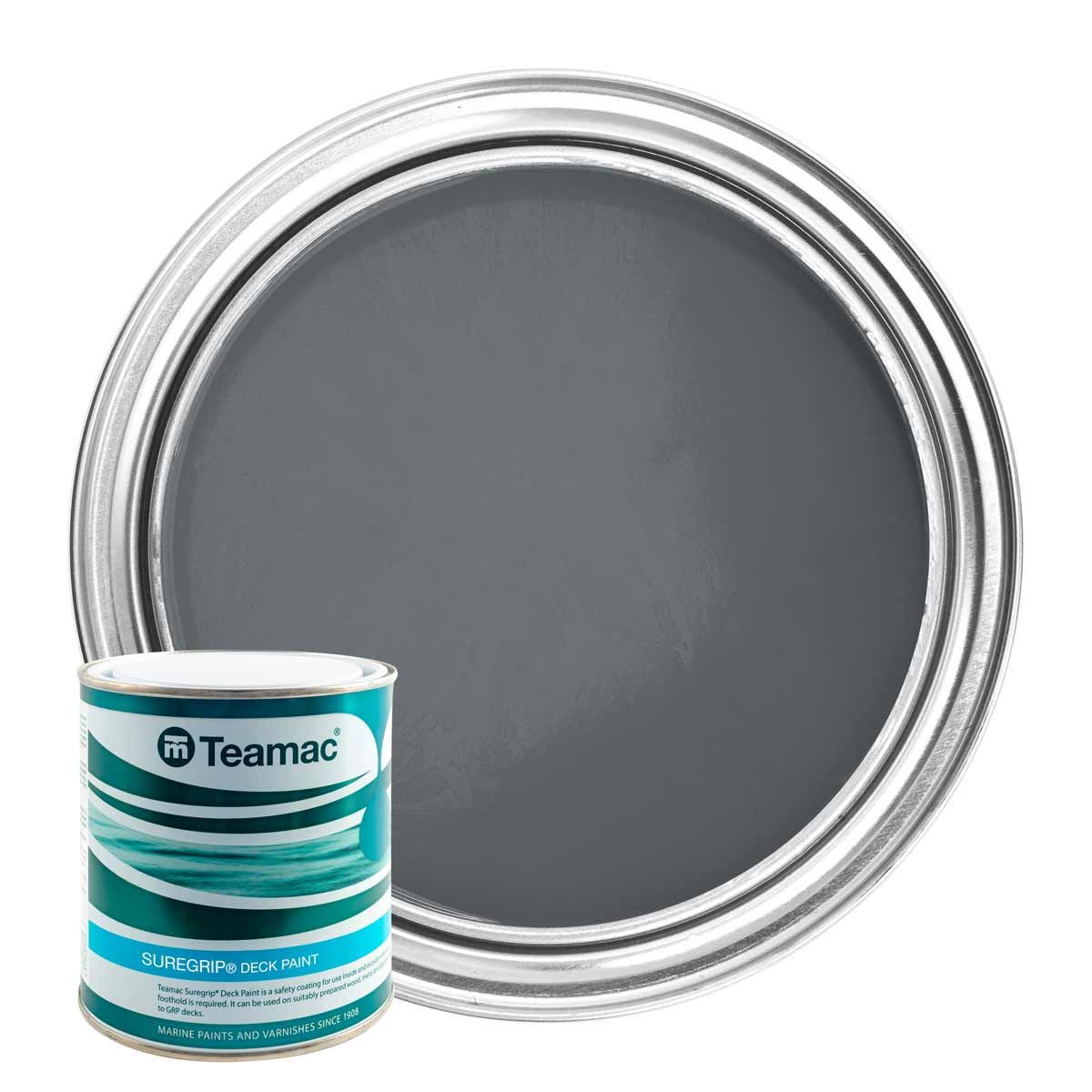 Teamac Suregrip Deck Paint in Grey (1 Litre) PA-338