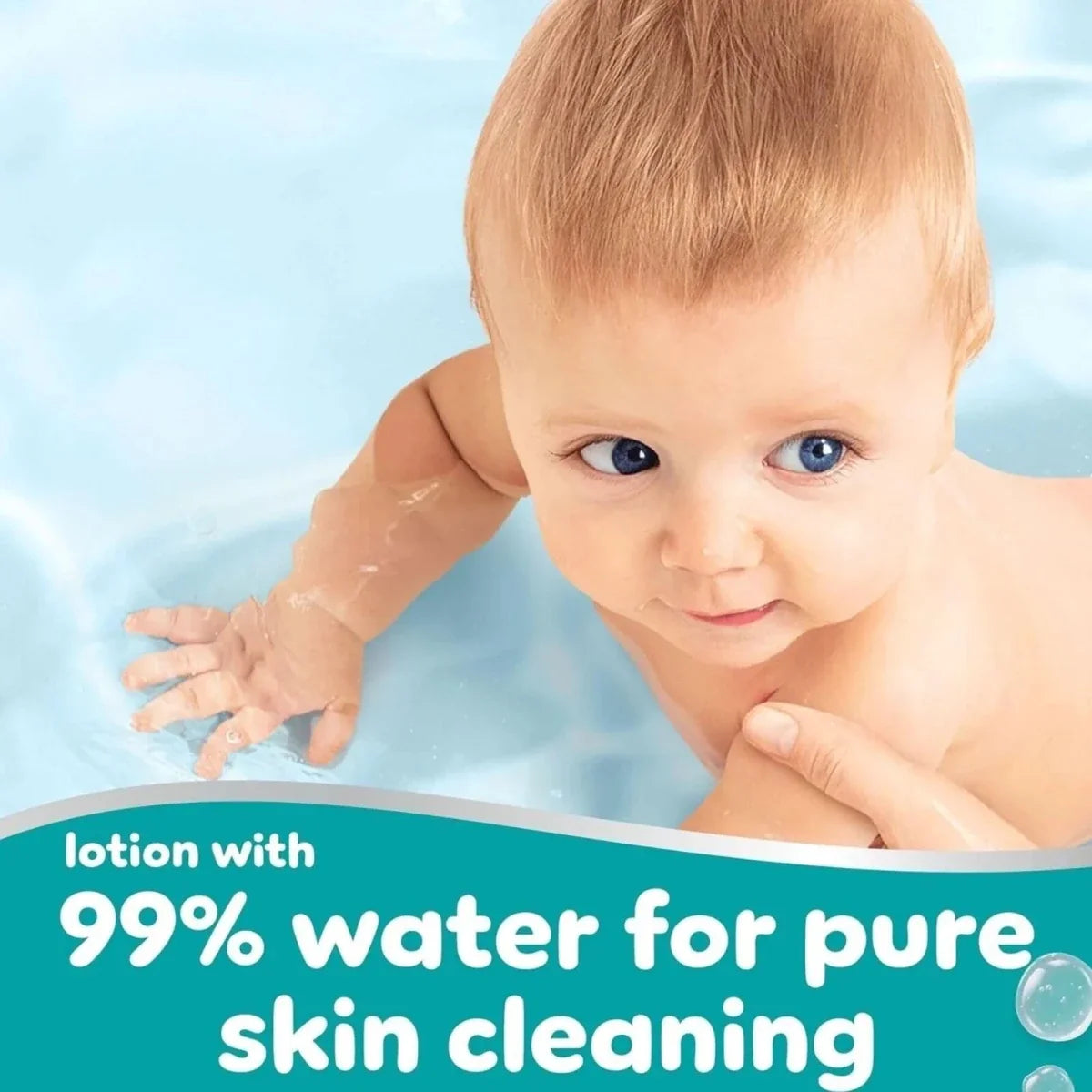 Pampers 99% Water Plastic Free Baby Wipes 12x60 pcs