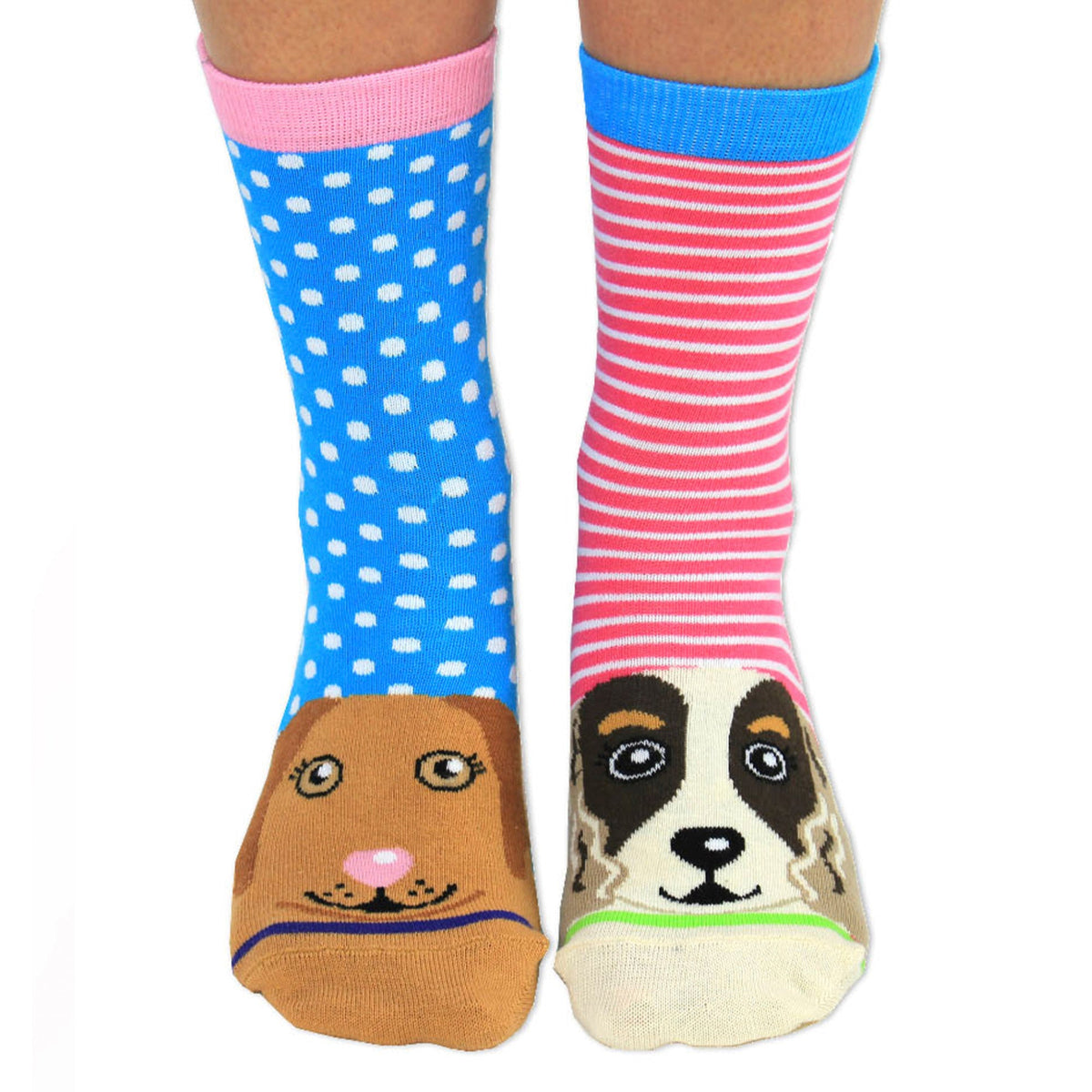 6 Pack Ladies Puppy Dog Novelty Odd Socks in Gift Box
